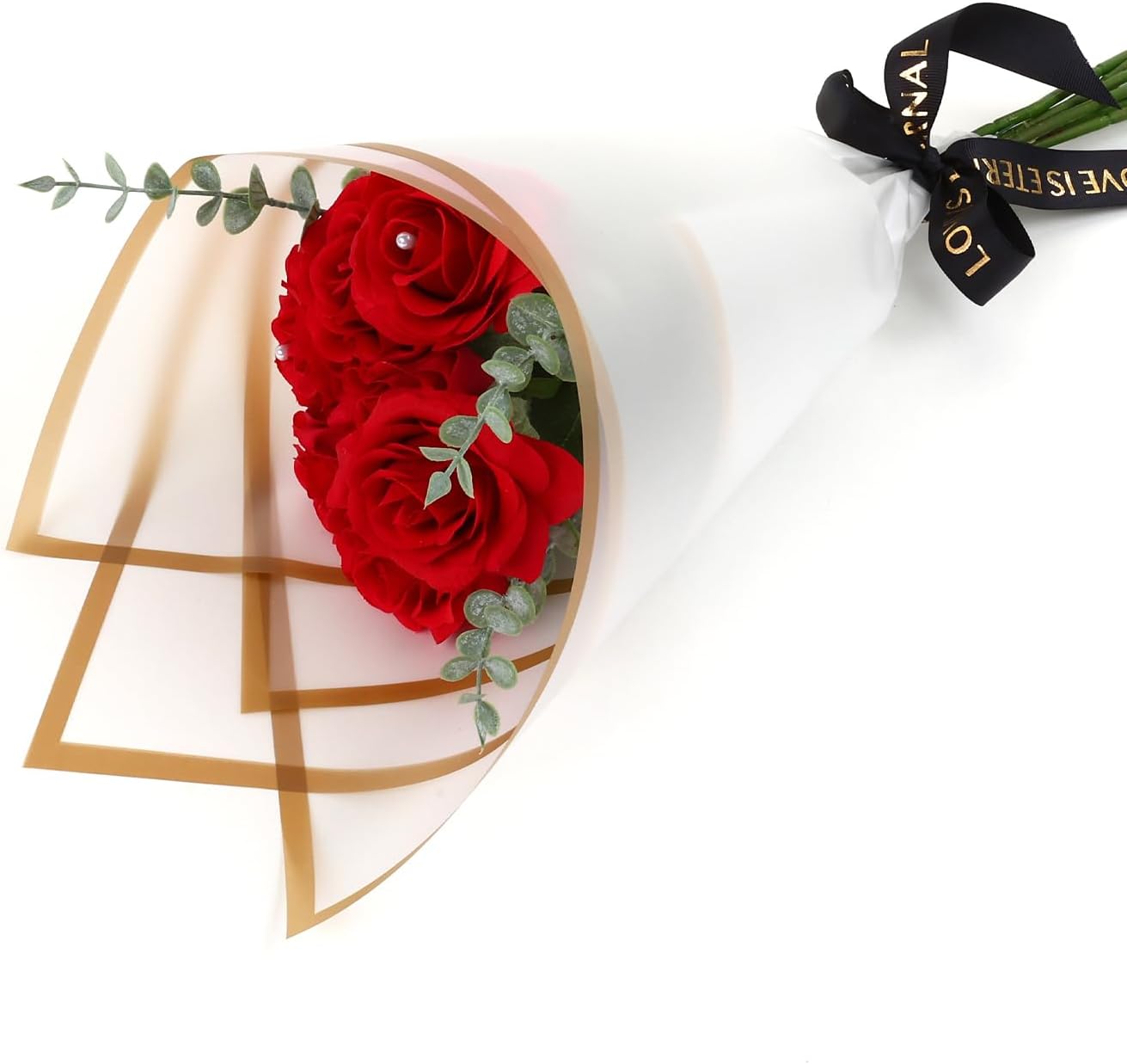 FUHITIM 20 Sheets Flower Wrapping Paper - Waterproof Floral Bouquet Wrapping Paper, Florist Supplies Packaging Paper for Wedding Birthday Gift DIY (Fog Color)