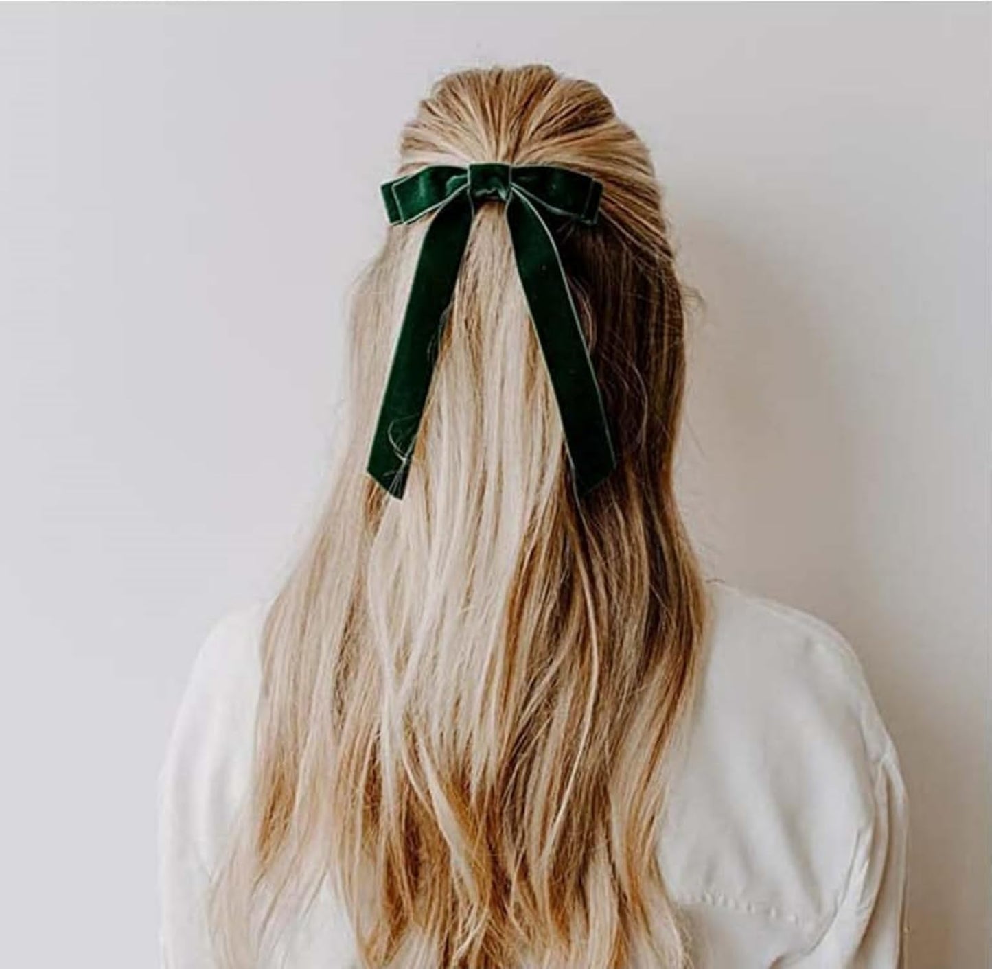 15 Yards Velvet Ribbon 1 Inch Single Face Green Velvet Ribbon Spool Prefect for Wedding, Ribbons for Gift Wrapping, Vintage Christmas Decor Tree Ornaments Wreath Hair Bows, Ribbons for Crafts