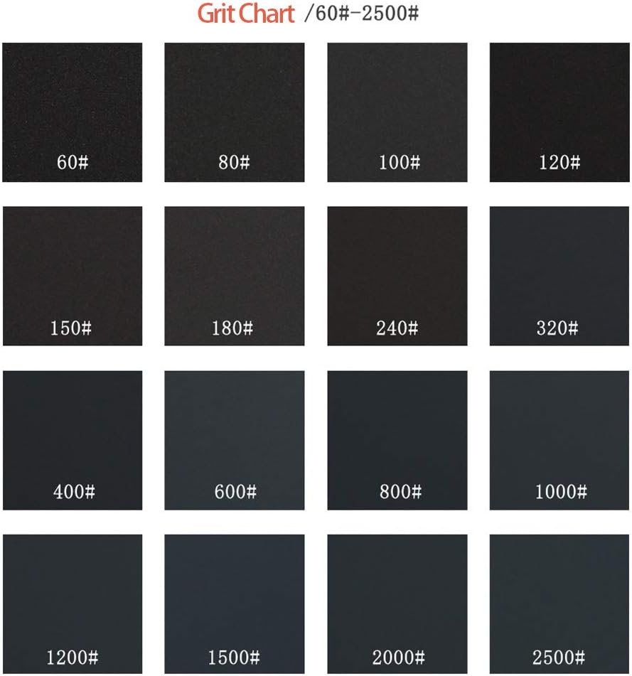 Sandpaper Sheets, 800 Grit Dry Wet Sand Paper, 9 x 11 Inch,Silicon Carbide, for Wood Furniture Finishing,Metal Sanding and Automotive Polishing,10 -Sheet