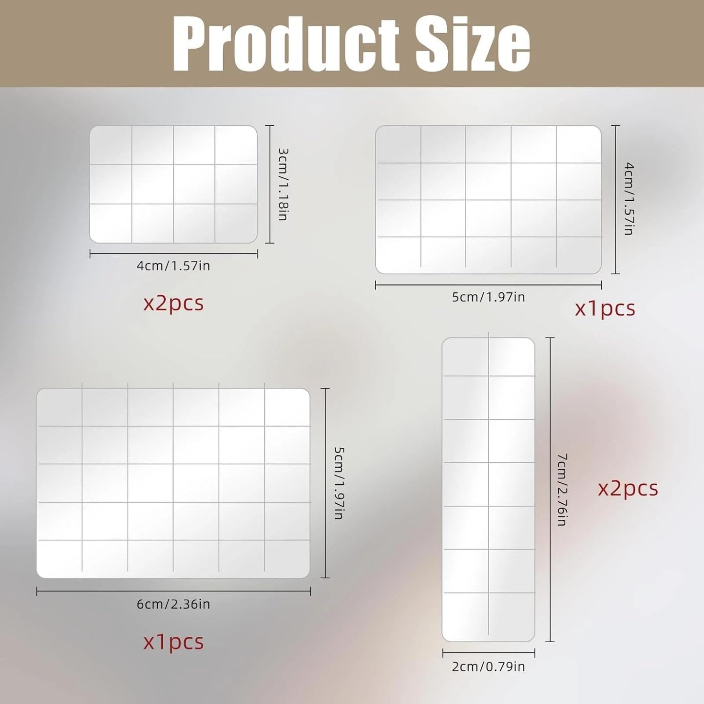 6Pcs Acrylic Stamping Block, Clear Acrylic Block for Stamping, Stamp Block Decorative Stamp Block for Scrapbooking Crafts Making