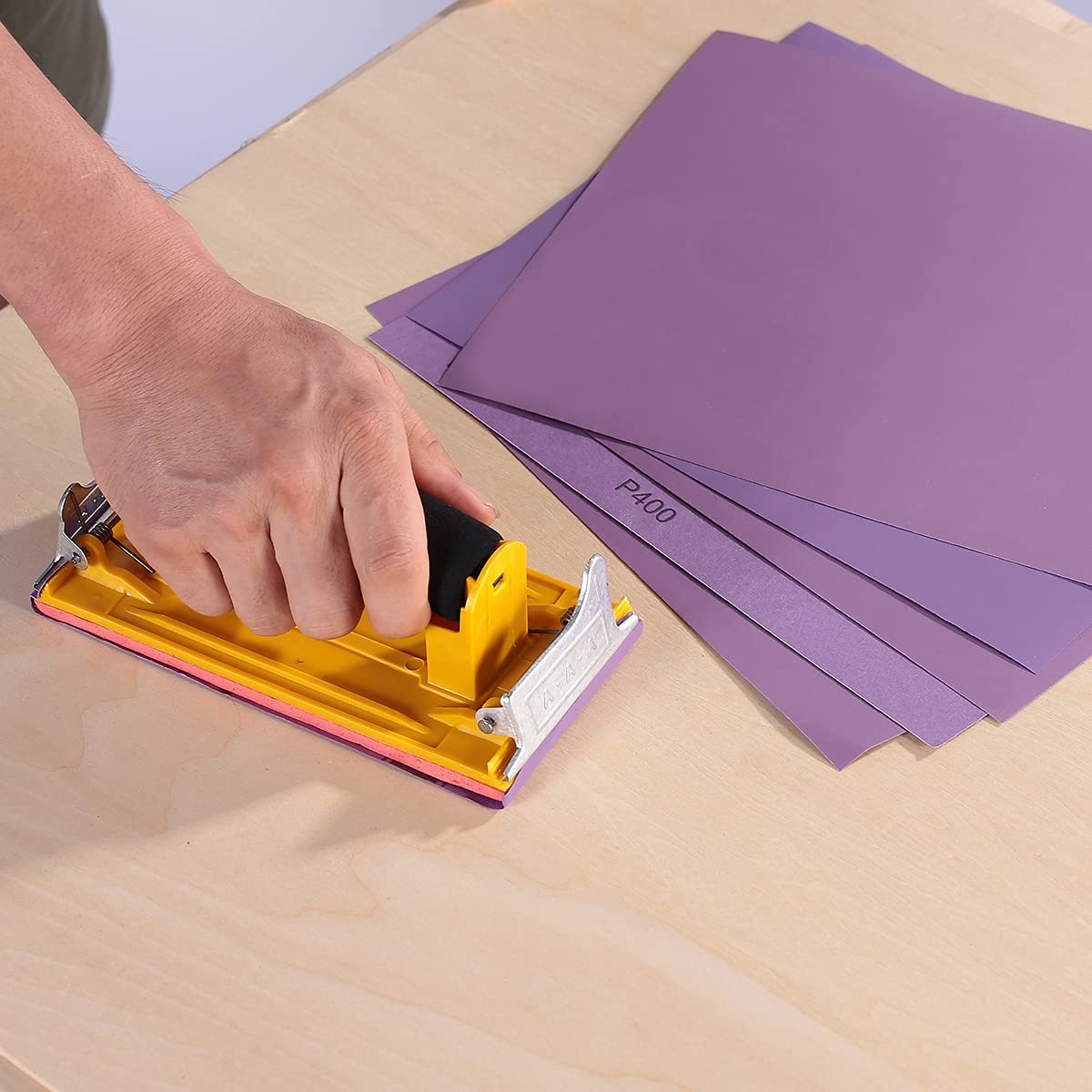 Sandpaper Sheets Assorted Grit 24-Pack,4 Each of 400/600/800/1000/1200/1500 Grit, Advanced Waterproof Wet or Dry Sand Paper for Woodworking Furniture, Metal Sanding, Auto Body Work, Full Sheet