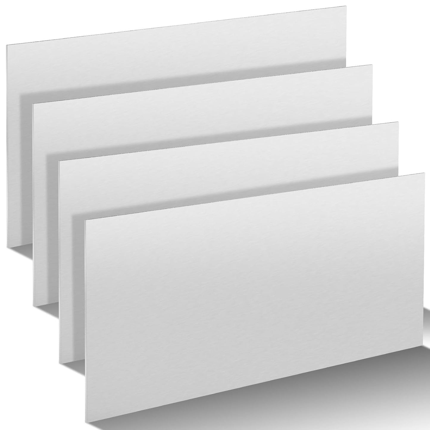 4 Pack 5052 Aluminum Sheet Metal 6" x 12" Aluminum Plate 1/8 (0.125'') Inch Thickness Rectangle Metal Panels for Industry Crafting Handcraft DIY Projects