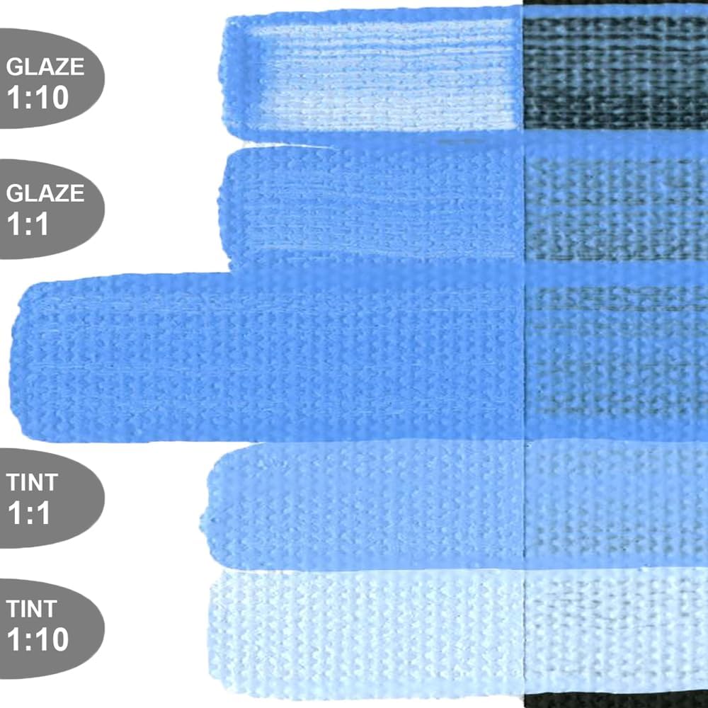 OPEN Slow-Drying Acrylics by GOLDEN, Light Ultramarine Blue, 5 fl oz. tube, Professional Acrylic Paint, Opaque