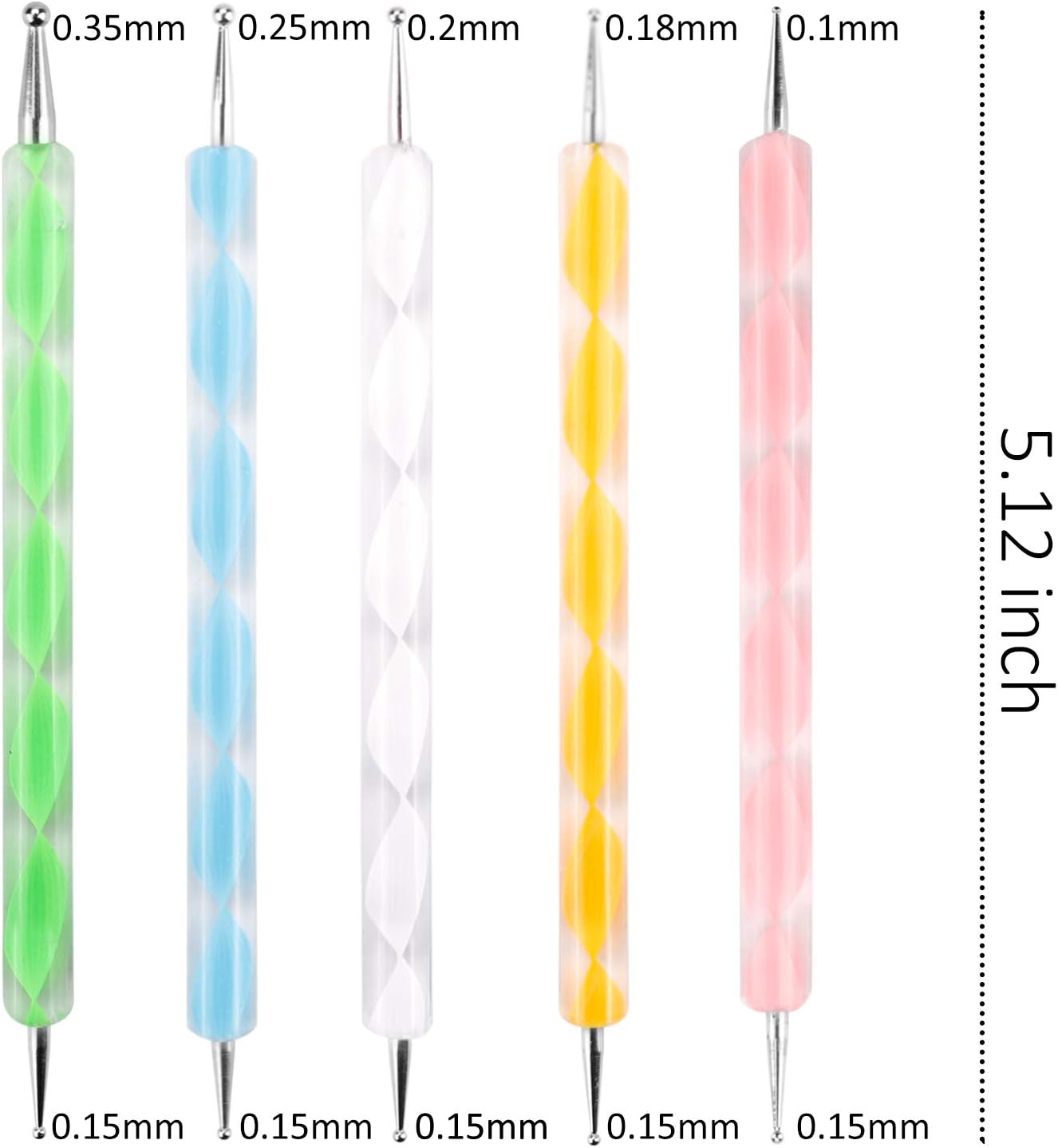 Augshy 19pcs Mandala Dotting Tools Set Pen Dotting Tools Mandala Stencil Ball Stylus Paint Tray for Painting Rocks, Coloring, Drawing and Drafting