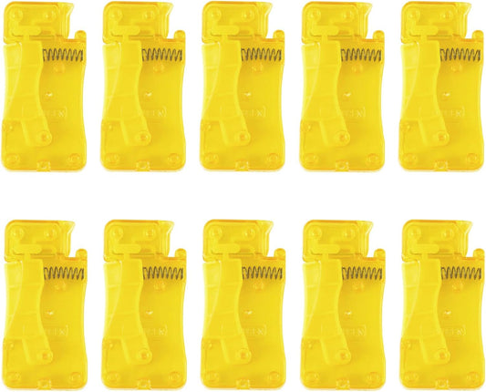 Automatic Needle Threader, 10 PCS Simple Needle Threaders Sewing Tool, Quick Self Threading Needles Plastic Sewing Machine Threader for Hand Stitching Embroidery Floss, Fits Most of Needles