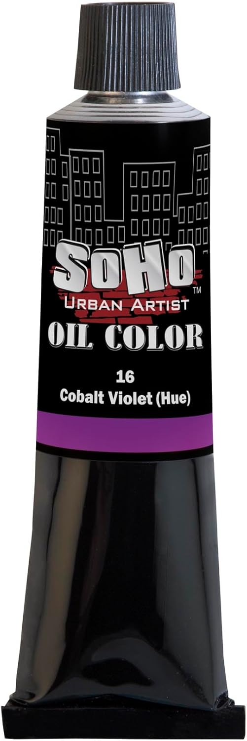 Soho Urban Artist Oil Paint - Cobalt Violet Hue, 170 ml Tube - Best Valued Oil Colors for Painting, Excellent Pigment Load