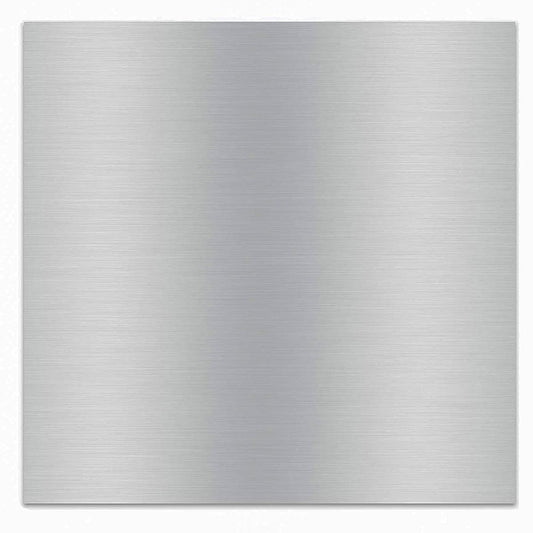 6061-T6 Aluminum Metal Sheet 12 x 12 x 1/8 Inch Plain Aluminum Plate Covered with Protective Film, 3mm Square Metal Plate Finely Polished and Deburred