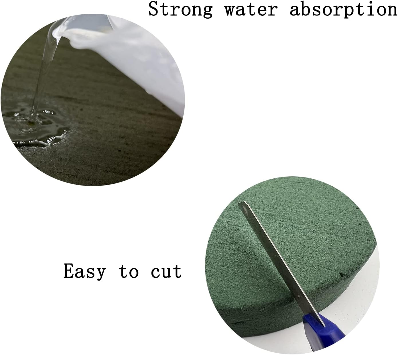 5 Pcs Floral Foam, MYYZMY 3 Inch Dry Wet Floral Foam Bricks Round for Artificial Flowers