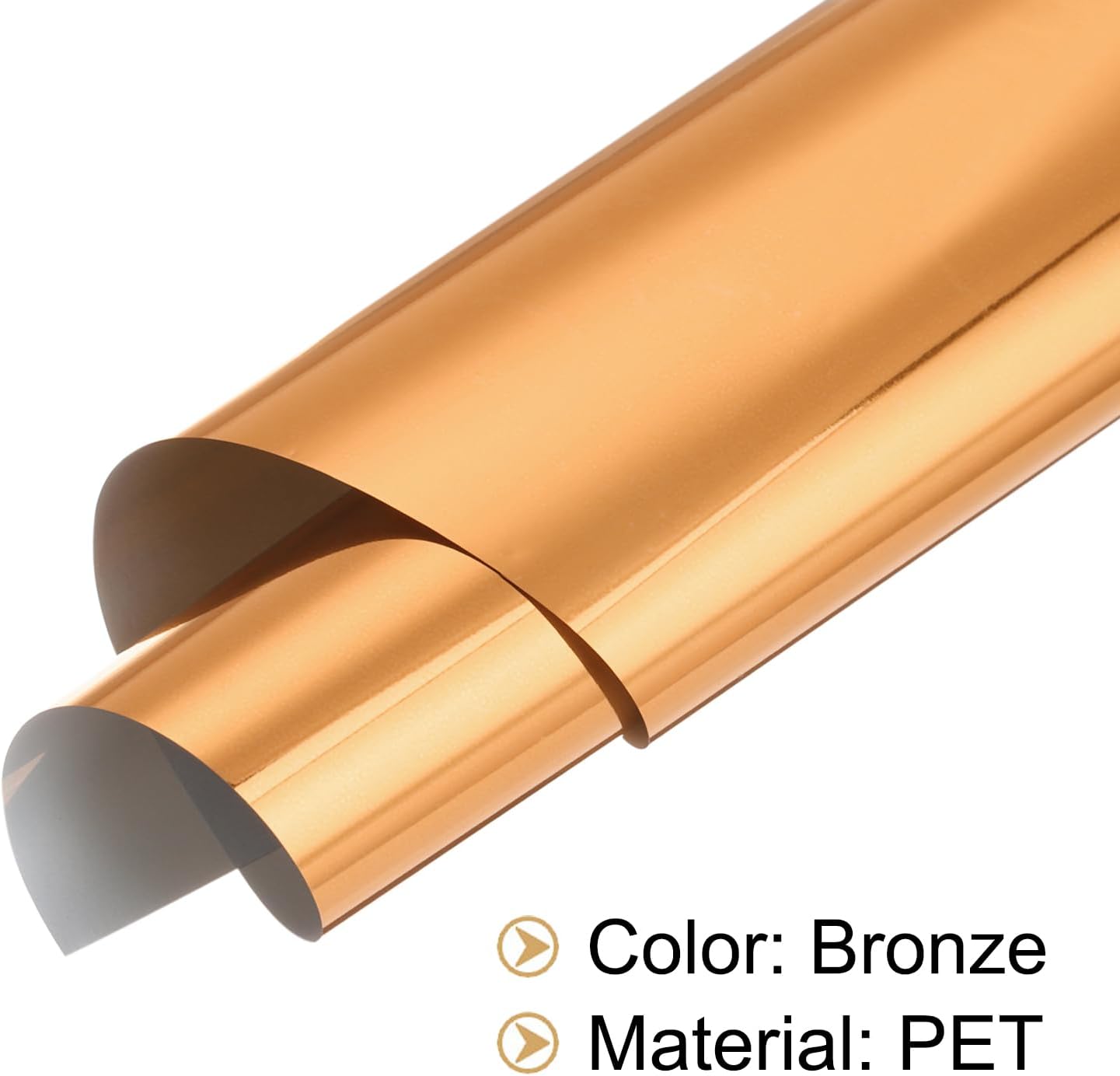 MECCANIXITY 50 Sheets Heat Reactive Foil, 20x29cm Bronze Foil Transfer Sheets Toner Reactive Foil Transfer Foil Sheets Hot Foil Stamping Paper for Crafts DIY Cardmaking Album Decoration