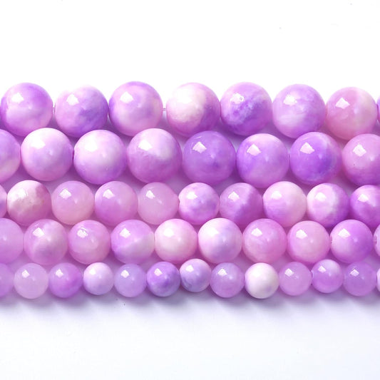 45pcs 8mm Natural Pink Starry Galaxy Persian Jade Gemstone Beads Round Loose Spacer Beads for Jewelry Making DIY Bracelets Necklaces 15" (Pink Starry Persian Jade, 8mm)