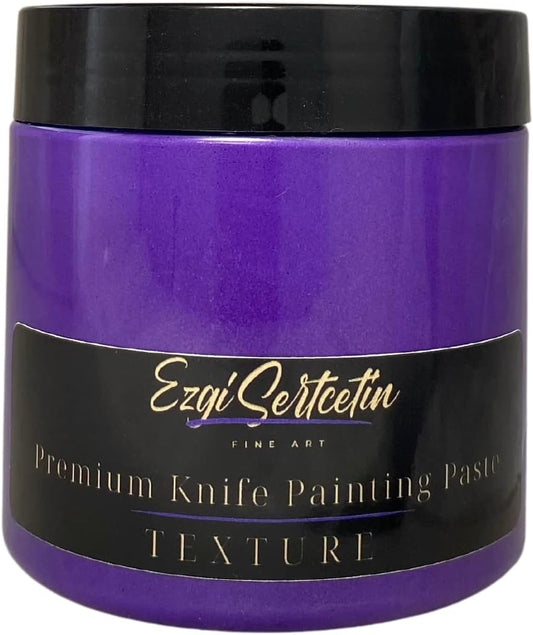 Premium Palette Knife Painting Paste|Texture Paste|Authentic Bright Colors|Ready to Use|Easy to Apply| 6oz (Améthyste)
