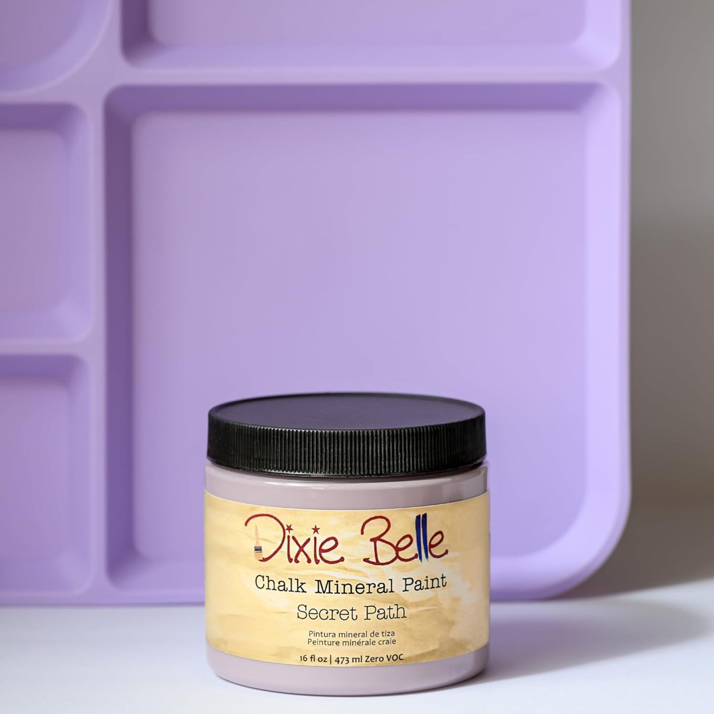 Dixie Belle Paint Company Chalk Finish Furniture Paint - Secret Path (32oz) - Matte Dusty Lilac Chic Chalk Mineral DIY Furniture Paint