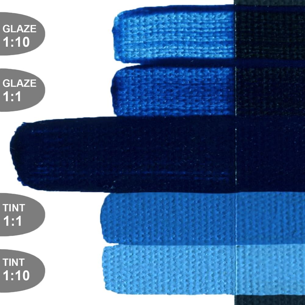 OPEN Slow-Drying Acrylics by GOLDEN, Phthalo Blue/G.S., 5 fl oz. tube, Professional Acrylic Paint, Transparent