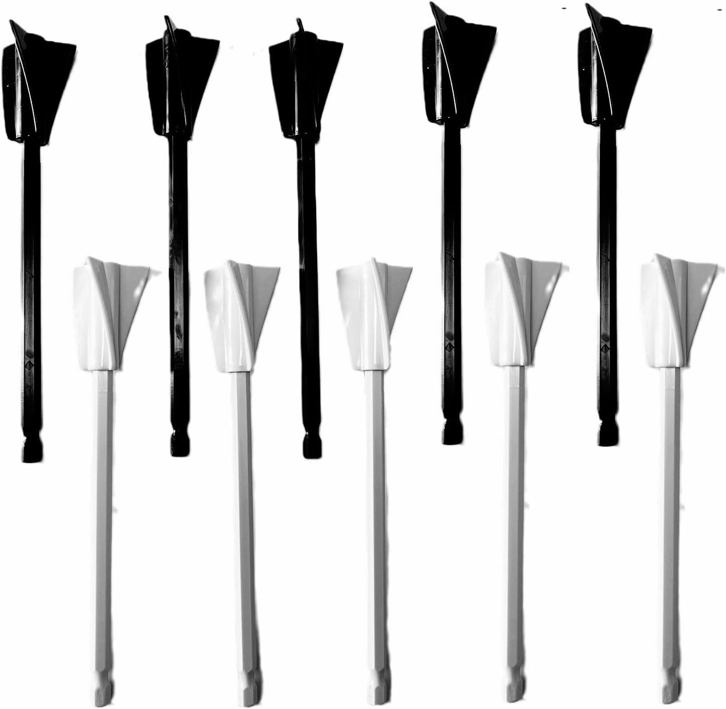 Resin Mixer Epoxy Mixer Paddles,10 PCS Drill Mixing Attachment,Reusable Paint Mixer for Drill,Epoxy drill paddles drill mixer Drill Attachment Paint Stirrers Epoxy Stirrer-Black+White