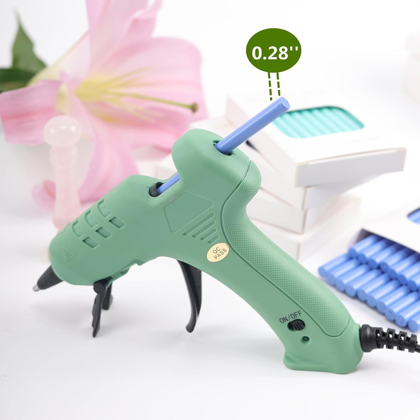 20pcs Glue Gun Wax Seal Sticks for Wedding Invitations, Envelope Letter Sealing (20, Baby Blue)