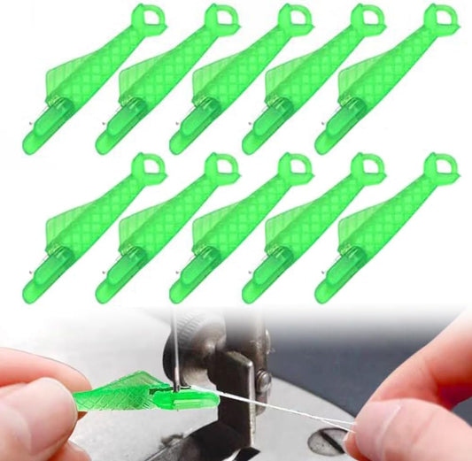 Fish Mouth Sewing Machine Needle Threader,2024 Upgrade Fish Type Needle Threader, Automatic Sewing Needle Threader,Easy Needle Threaders Tool (10 PCS)