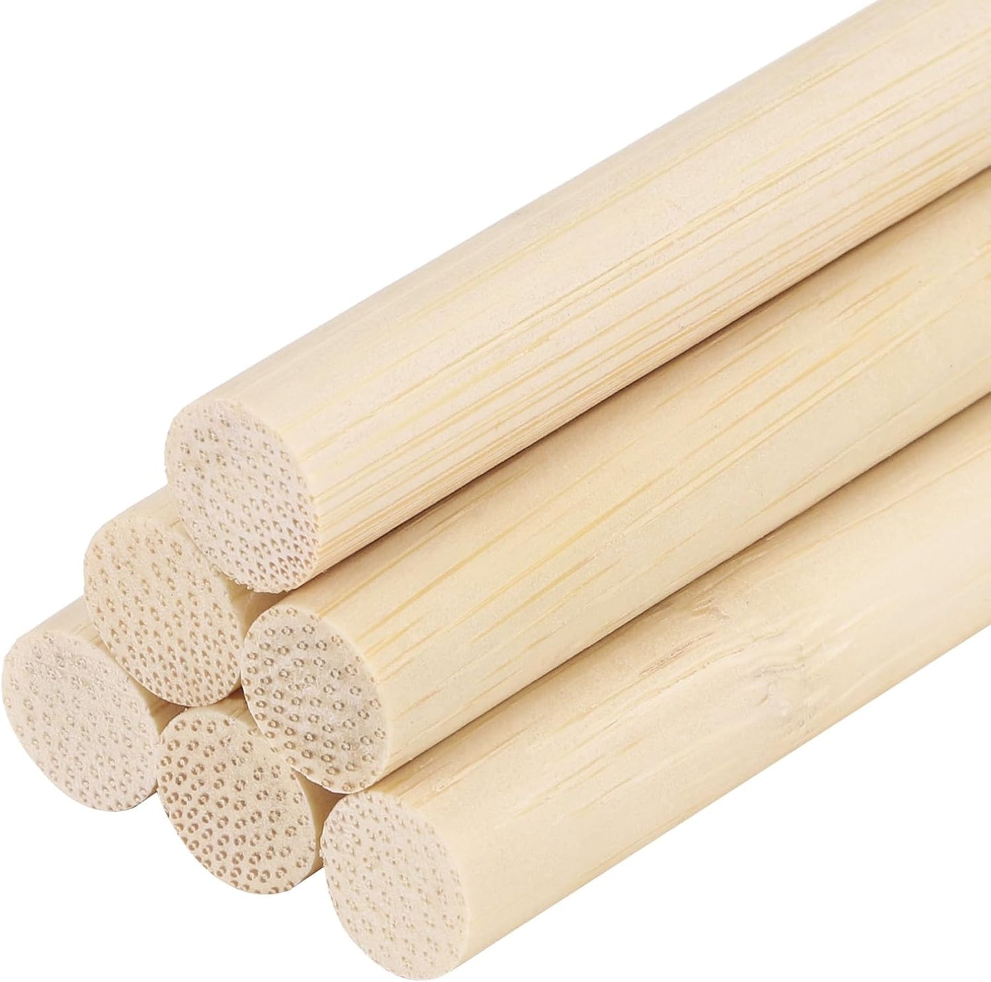 DMiotech 50 Pack 9/32" x 18" Wooden Dowel Rods Unfinished Natural Sticks Wood Craft Sticks for Home Decor Projects and Making DIY Craft,Wood Color