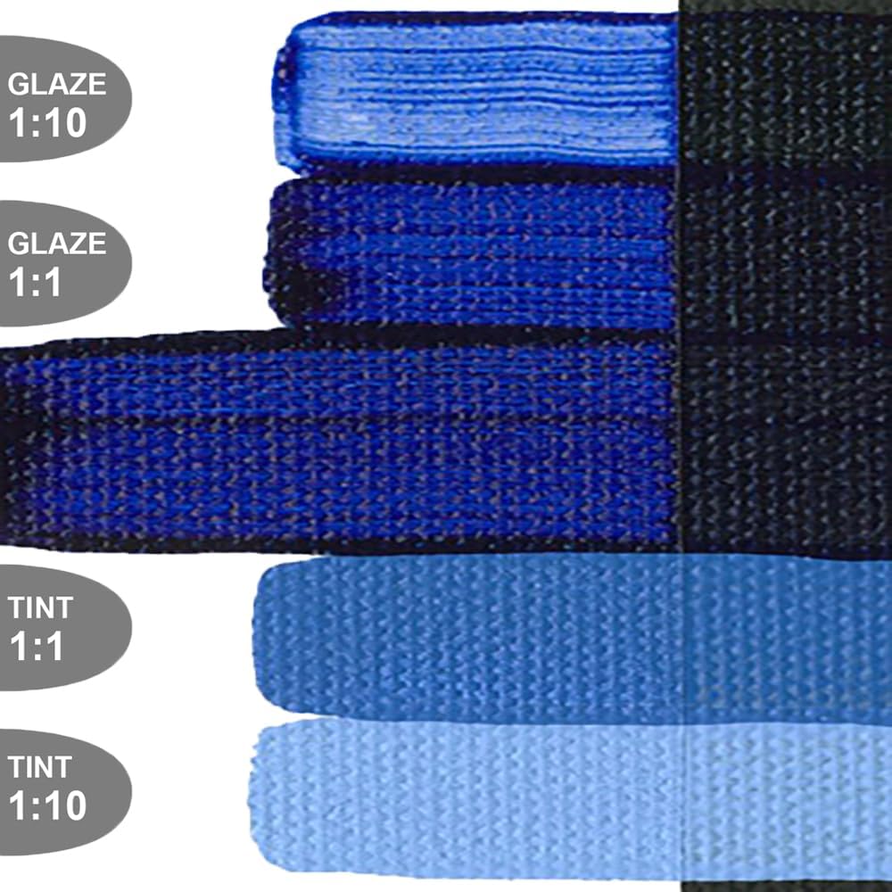 OPEN Slow-Drying Acrylics by GOLDEN, Anthraquinone Blue, 5 fl oz. tube, Professional Acrylic Paint, Semi-Transparent