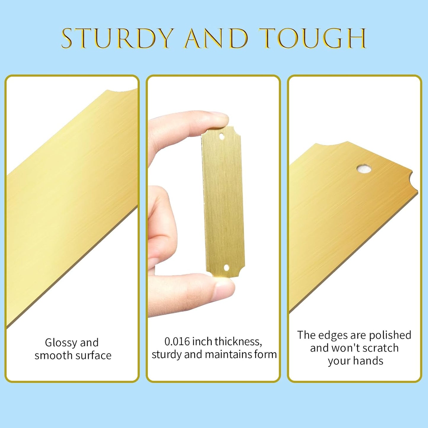 40 Pcs Name Plates Laser Engraved Solid Brushed Metal Plate with 100 pcs Screws Tag Frame Name Custom Name Personalized Plaque Blank Label with Screws and Adhesive Backing for DIY (1'' X 3'')