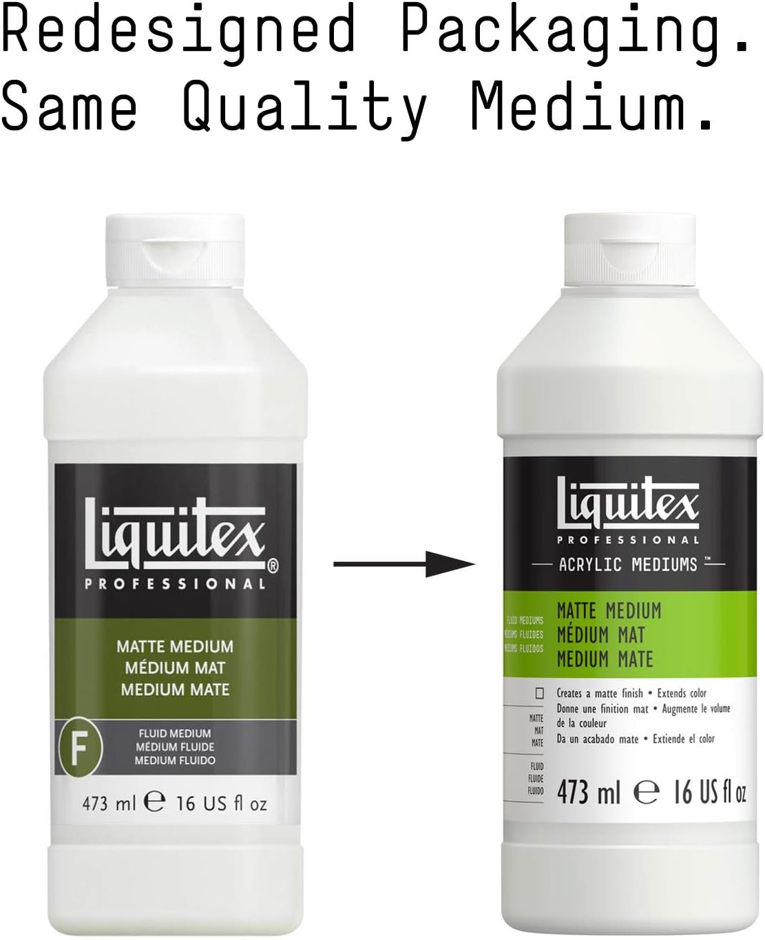 Liquitex Professional Matte Medium, 473ml (16-oz)
