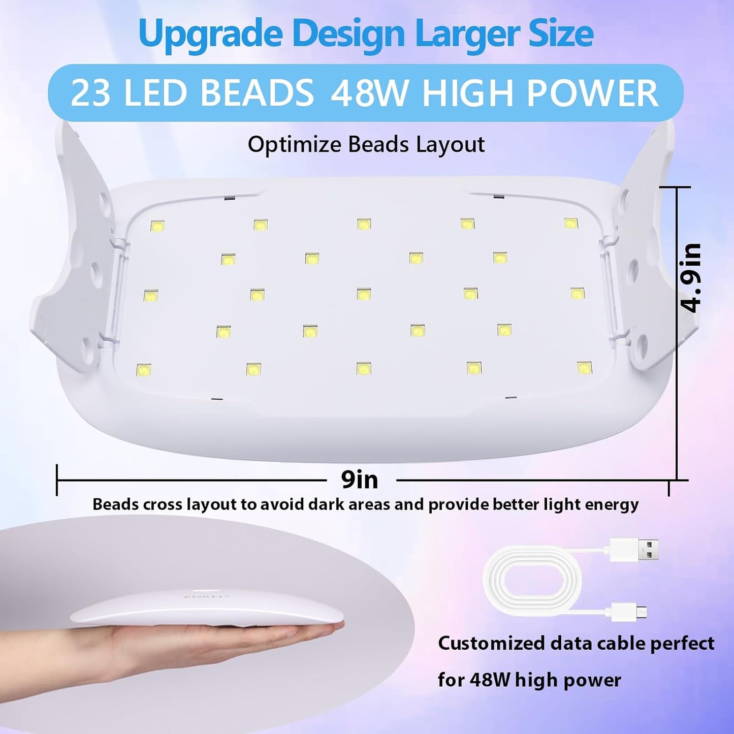 KISREL 400g UV Resin with Light, UV Headlamp 22 Beads 36W (Non-Battery), Larger Size Light and Upgraded Hard Type Crystal Clear UV Resin Kit for Craft & Jewelry Making