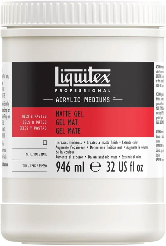 Liquitex Professional Matte Gel Medium, 946ml (32-oz)