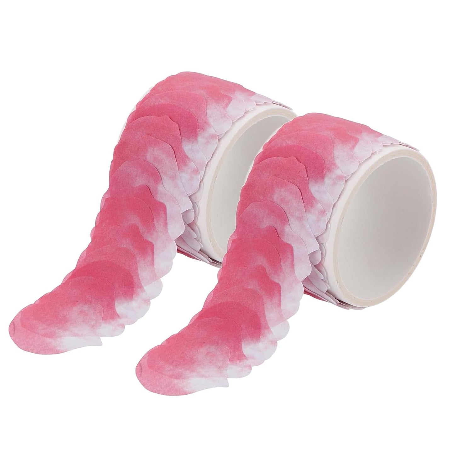 uxcell 2 Rolls Petal Washi Tape, 80 Pieces Floral Decorative Tape Colored Masking Tapes Crafting Supplies for DIY Crafts, Gift Wrapping, Scrapbook, Party Decorations, Small Pink