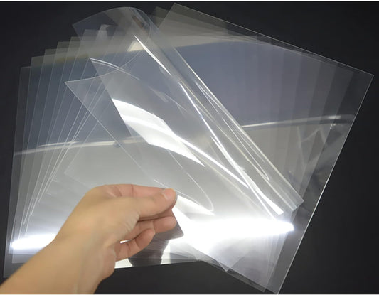 10-Pack 10 mil 12-Inch-by-12-Inch Blank Stencil Sheet for Laser Cutting Vinyl,Transparent PET, Acetate Mylar Stencil Tools and Machines Template Material