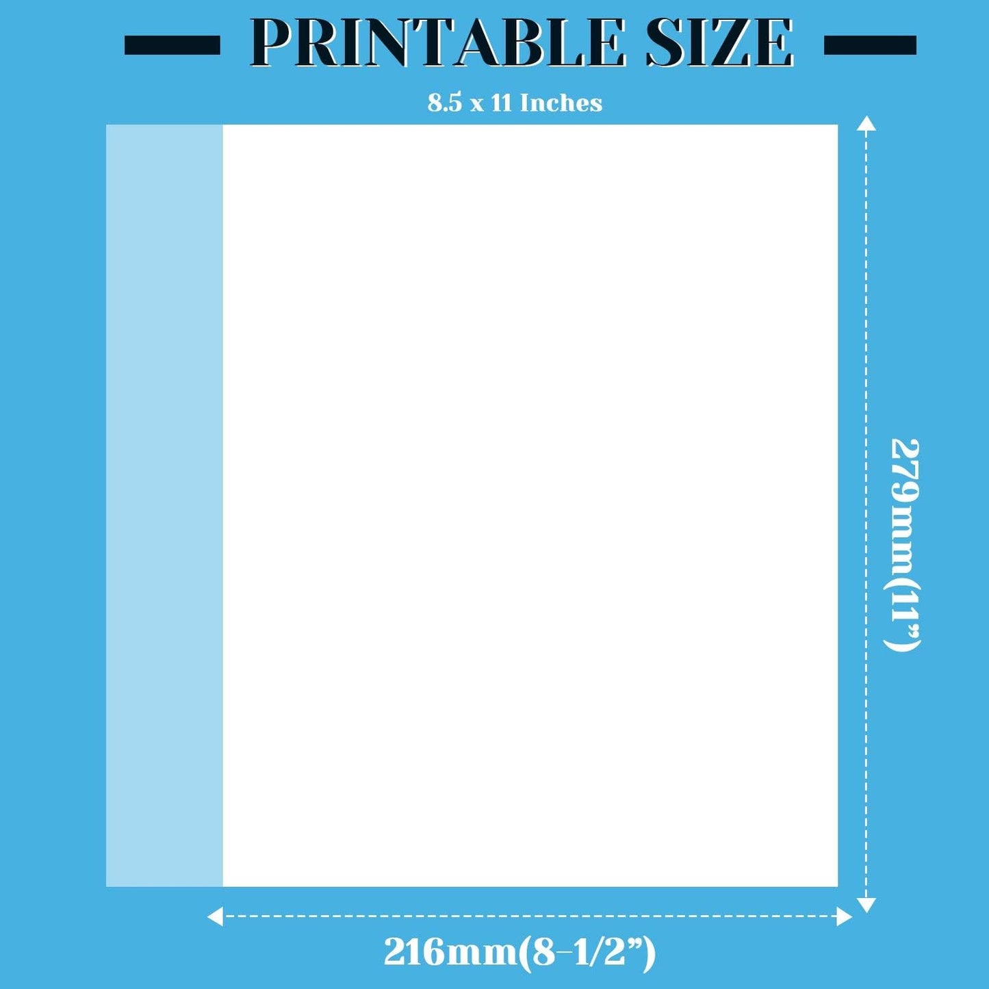 Vellum Paper, Cridoz 115GSM Transparent Vellum 8.5 x 11 Translucent Clear Printable Tracing Paper for Printing Invitation Cards