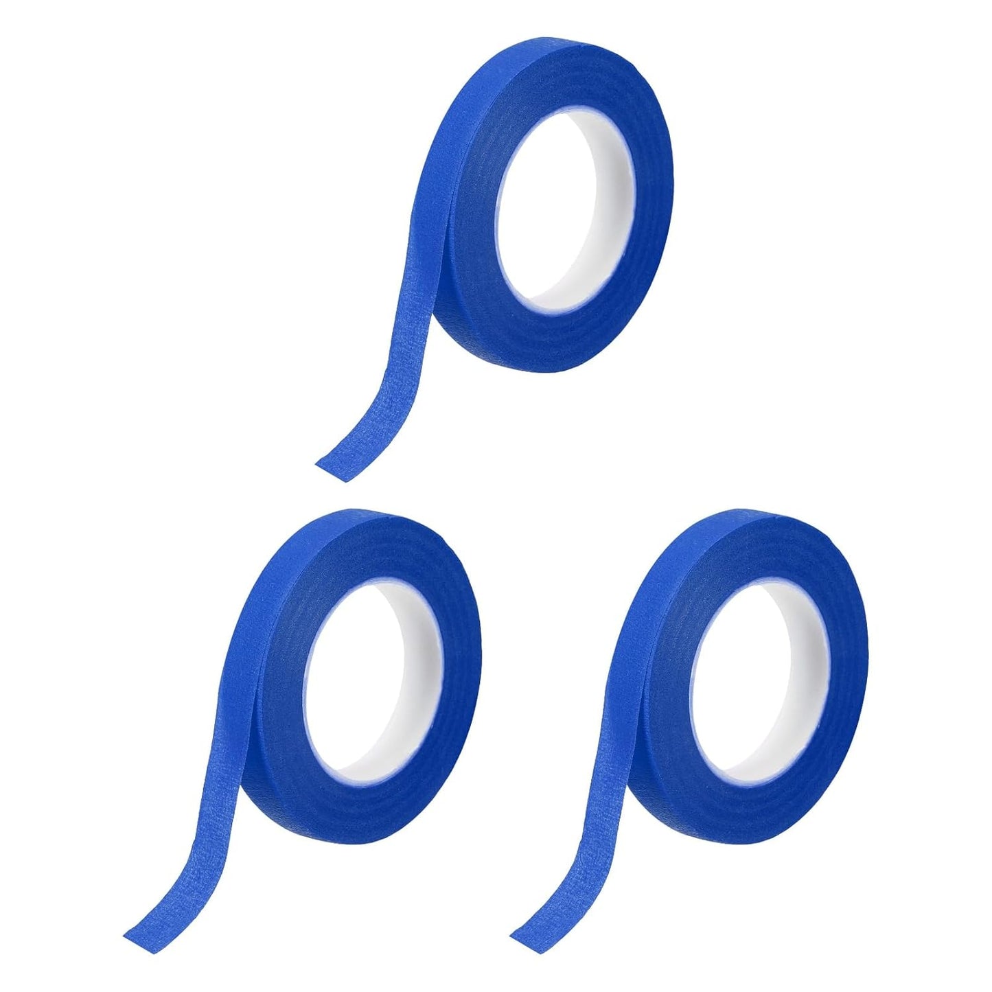 MECCANIXITY 3 Rolls Floral Tapes, 30 Yard x 1/16 in Florist Crepe Flowers Bouquets Tape Adhesive Waterproof for Flower Arranging Wrapping, Blue