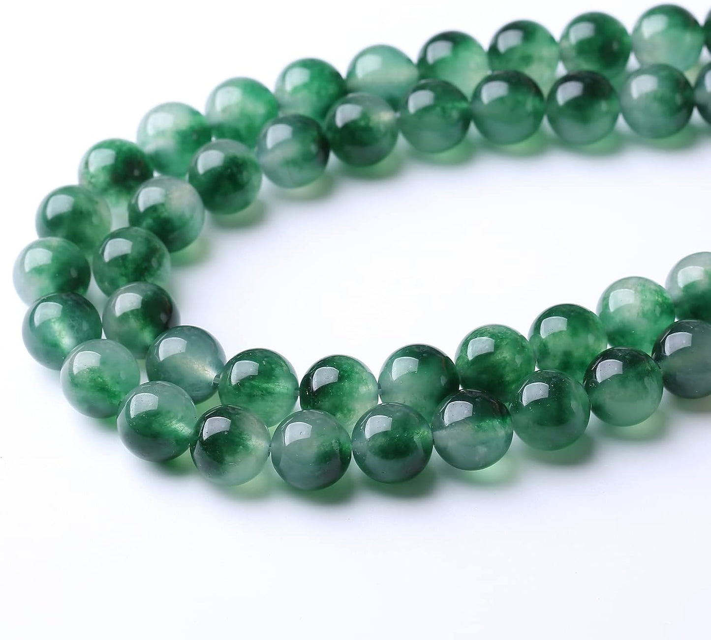 32PCS 12MM Aquatic Agate Stone Beads Energy Healing Beads for DIY Jewelry Bracelet Necklace Making for Jewelry Making 15Inch