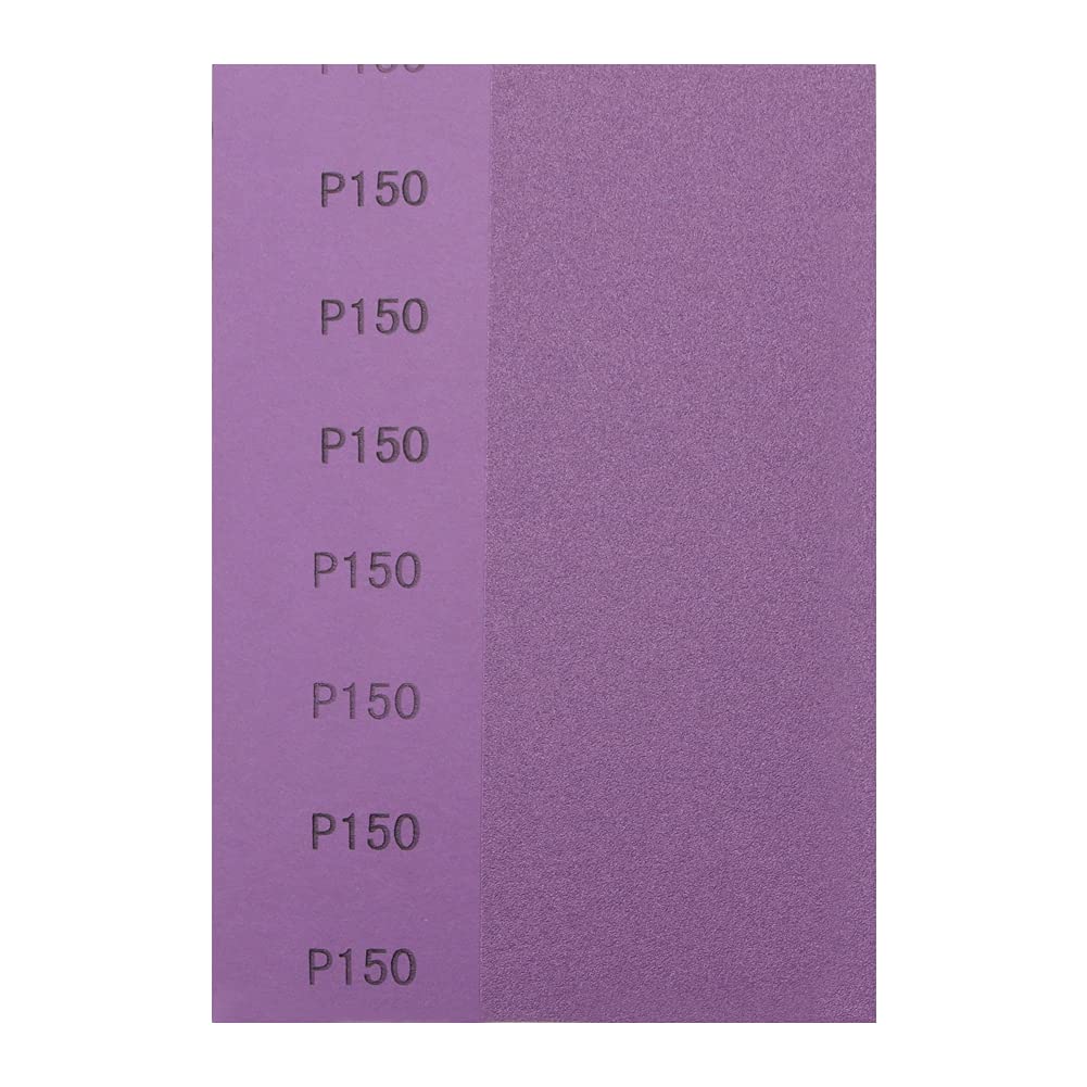 Sandpaper 150 Grit,Wet Dry Sanding Sheets,High Performance Ceramic Abrasive Sand Paper for Wood Furniture Finishing,Metal Grinding,Automotive Polishing,9 x 3.6 Inch,25-Pack