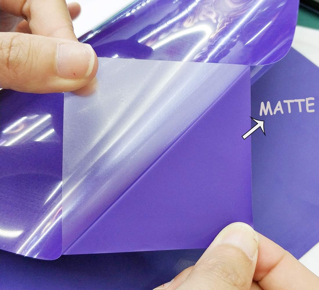 Guangyintong 12" x 12ft Heat Transfer Vinyl Rolls - Purple Matte Surface HTV for T-Shirts - Easy Cut & Weed for Heat Vinyl DIY Design