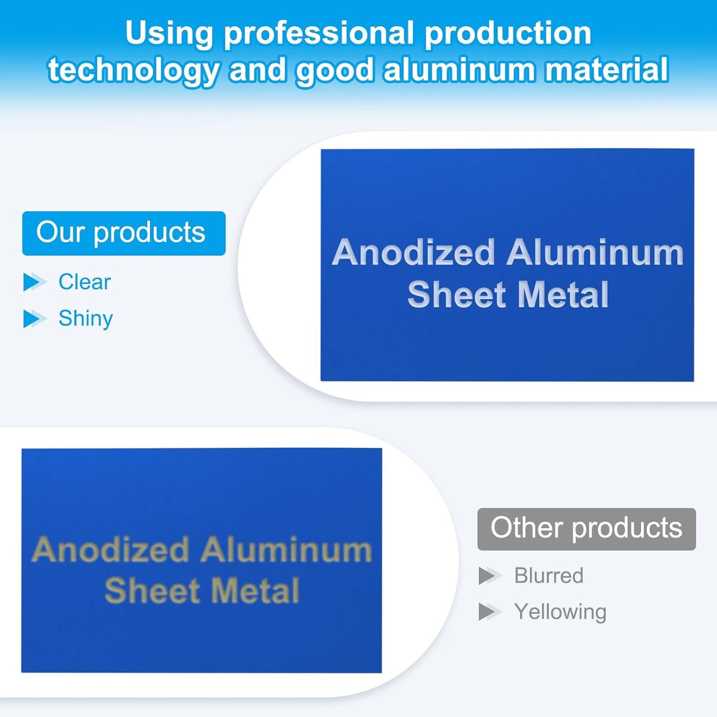 PATIKIL 2.1x3.3 Inch Anodized Aluminum Sheet Metal, 15Pcs Laser Plates Engraving Blanks 0.5MM Thin Rectangle for Crafting DIY House Laser Engraving, Blue