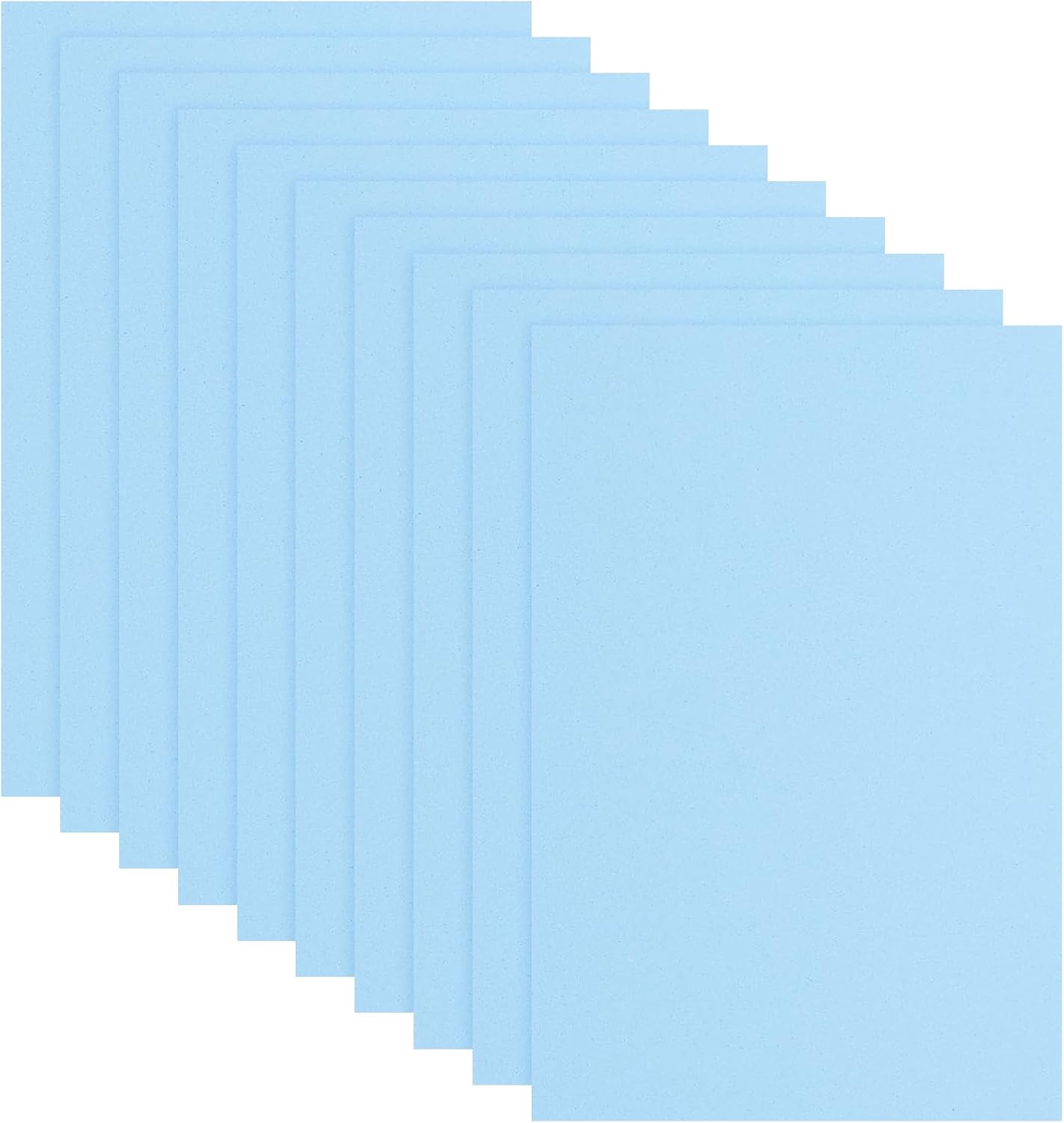 uxcell 10 Pcs Light Blue EVA A4 Foam Sheets Crafts, 12 x 8 Inch Foam Paper for DIY Crafts Project Classroom Scrapbook Art Cards Home Office Decoration (2mm Thick)