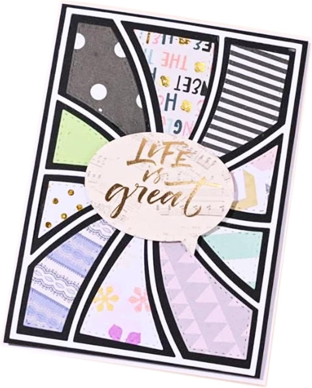 Mvchifay Cutting Dies for Card Making Metal Die-Cuts Scrapbooking Tool Hollow Frame DIY Craft Punch Template Embossing for Paper Album Decor (Whirl Frame-14x10cm)