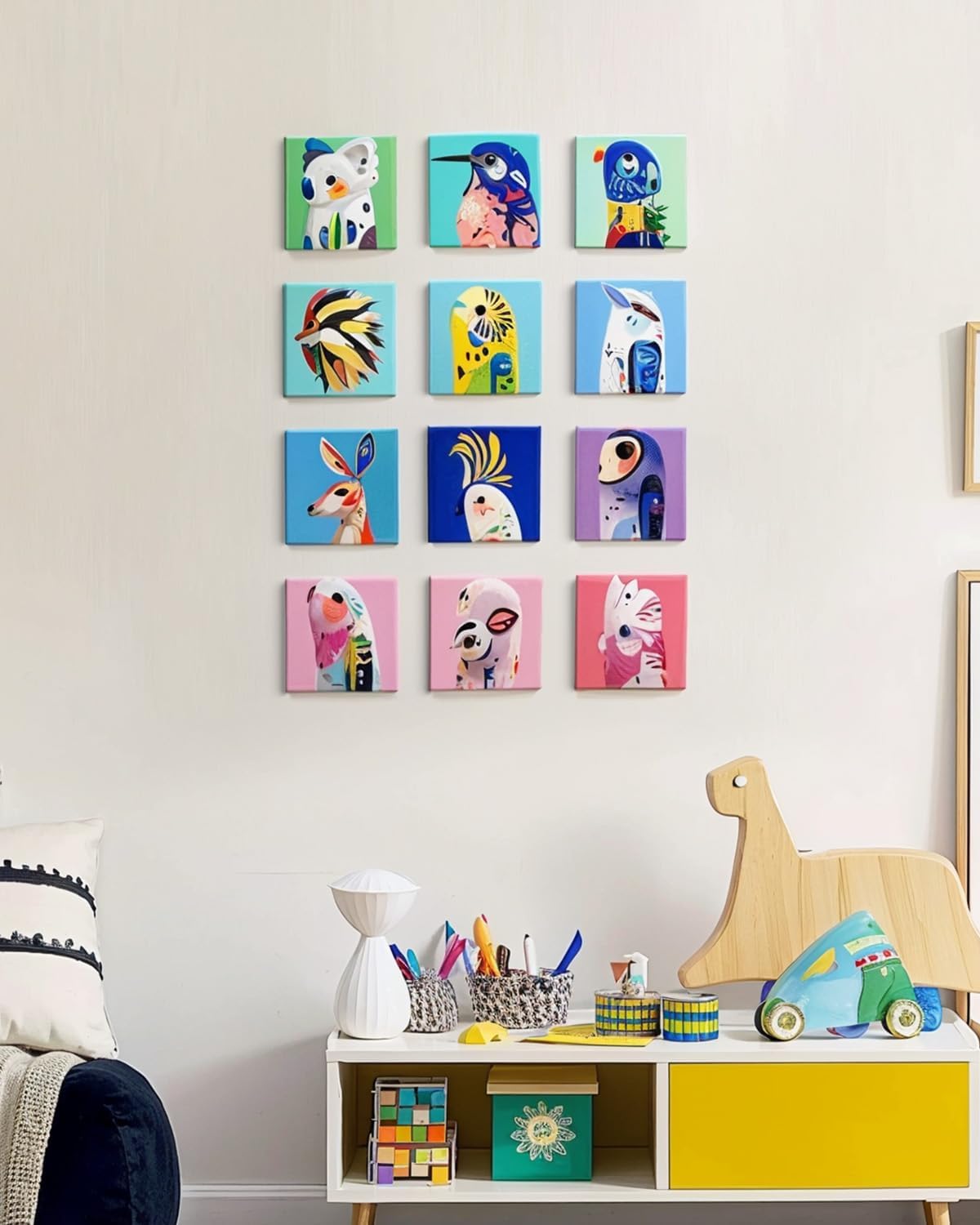 Mini Canvas Boards 48 Pack, 4x4 Inch Painting Canvas Panels, 100% Cotton Pre-Primed for Acrylics Oil Watercolor Tempera Paints