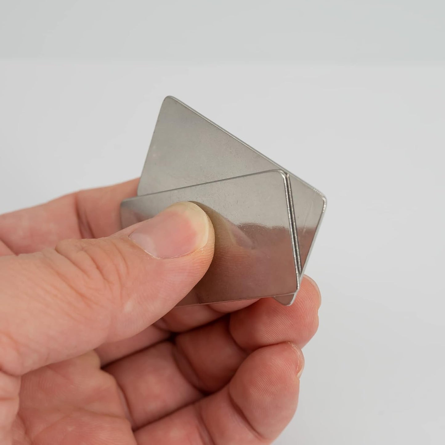 StayMax Stainless Steel Engraving Blank Tags Rectangle Stamping Blanks Blank Metal Plate 25 Pack 1x2Inch