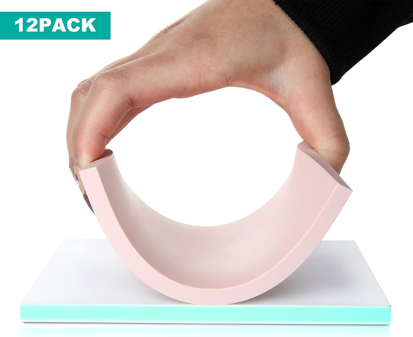 DAJAVE 13 Pack Linoleum Blocks for Printmaking, 4x6 Inch Rubber Carving Blocks, Linocut Block Rubber Stamp Making Kit for DIY Crafts & Art Projects (Pink, Green, Craft Knife Include)