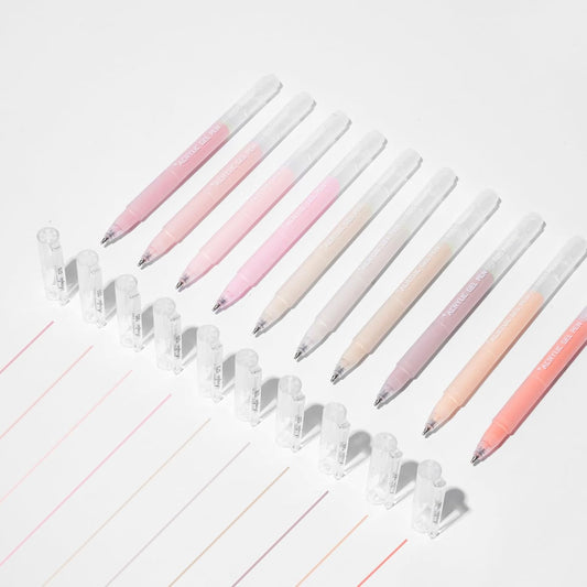 ROSYMENG 10 Colors Acrylic Gel Pens Set, Big-Capacity Ink Acrylic Paint Pen for Adults Coloring Books, Waterproof Paint Markers for Canvas, Rock, Wood, Drawing Doodling, Ceramic, Fabric, DIY Crafts