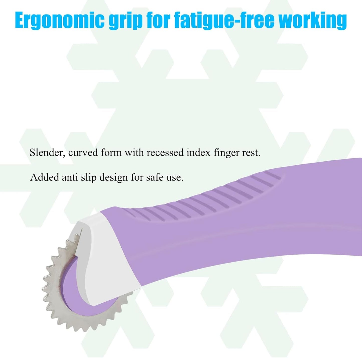 YEQIN Toothed Edge Tracing Wheel - Professional Stitch Marking Spacer, Leather Needle Point Tracing Wheel for Arts and Leather Crafts