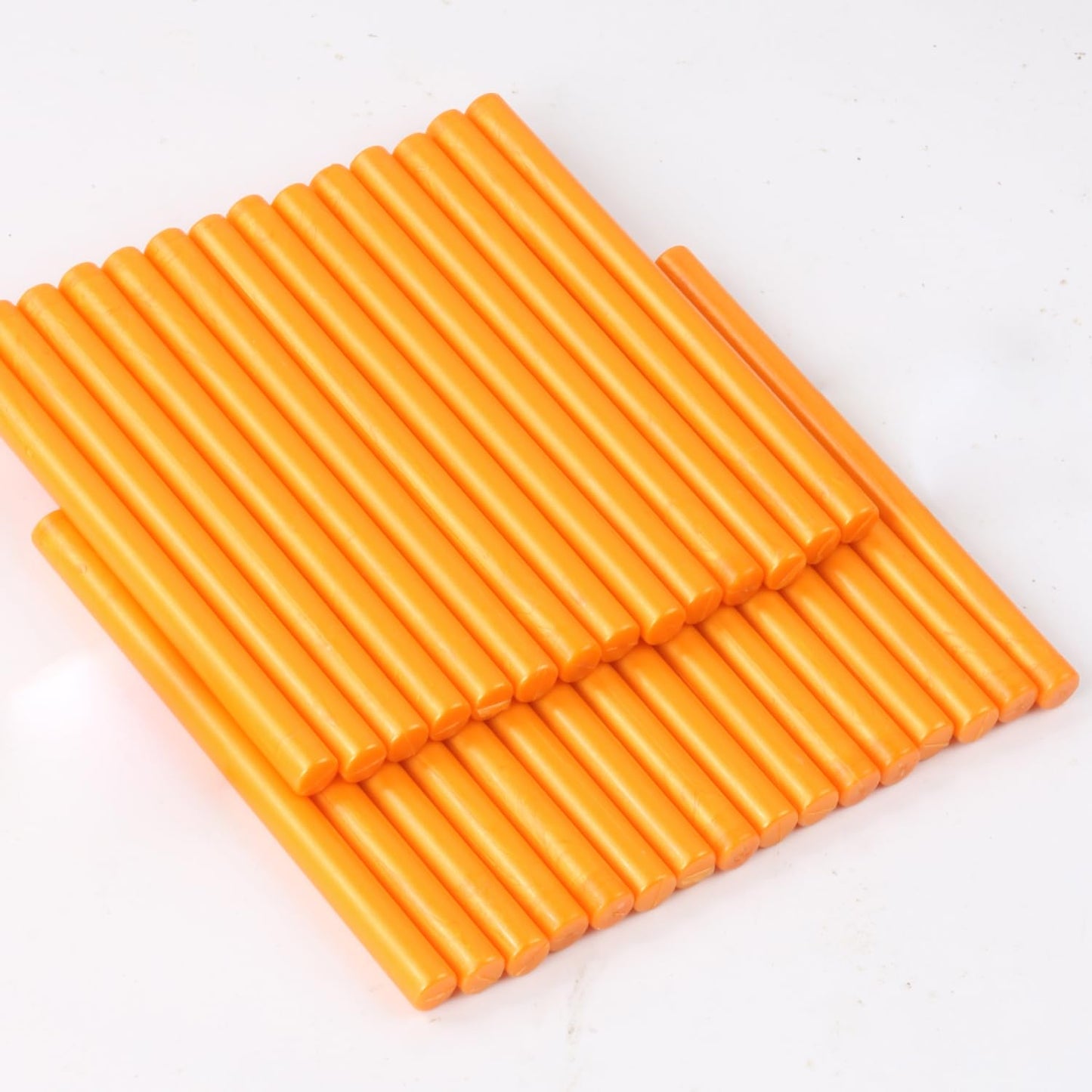 Bright Orange Wax Seal Sticks, 30pcs Sealing Wax Sticks, HOSEALING Glue Gun Wax Seal Sticks for Wax Seal Stamp, Premium Sealing Wax for Wedding Invitations, Letter, Envelope (Mini Size)
