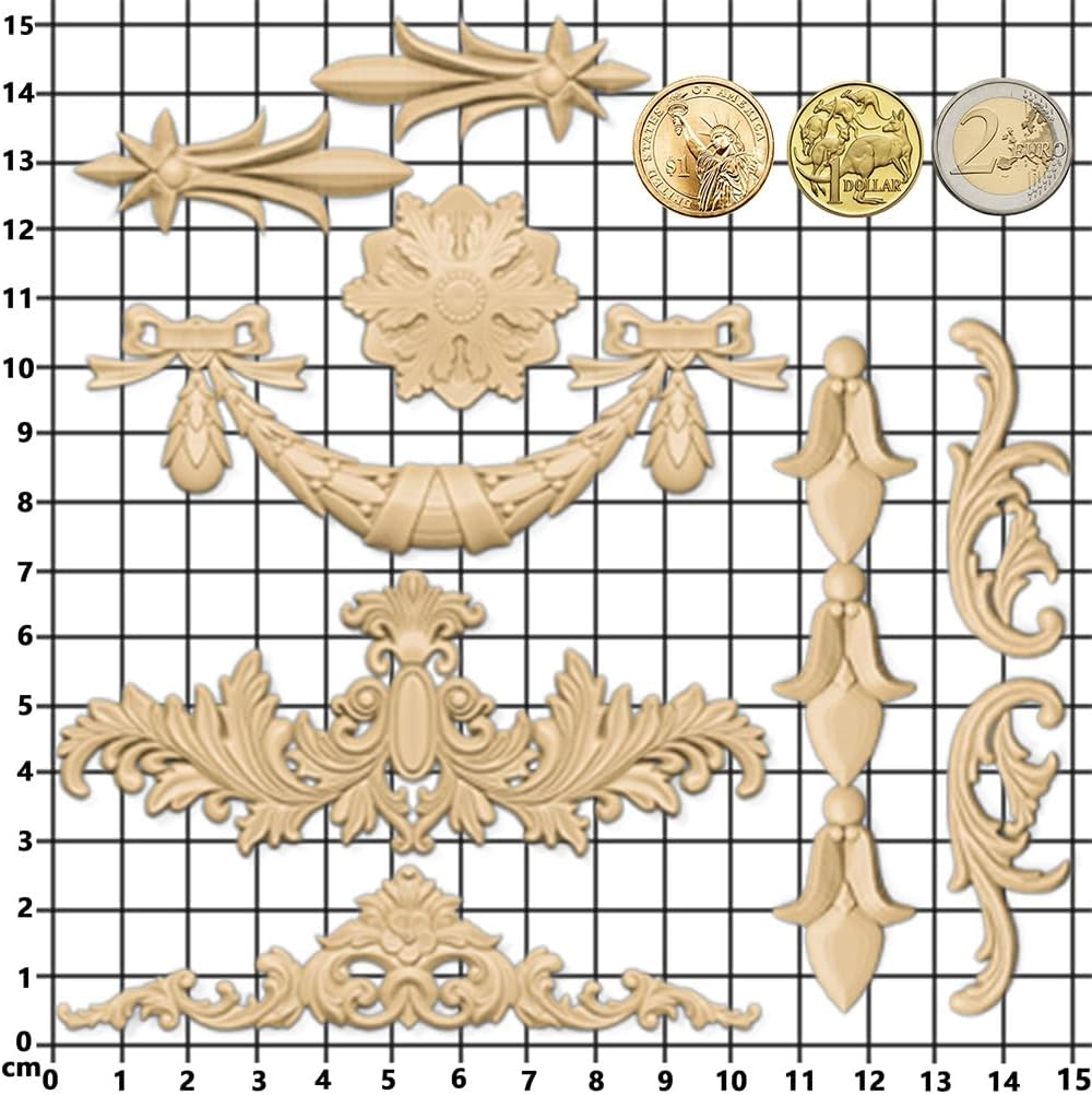 Silicone Mold for Polyclay Air Dry Clay Plaster Crafts Rococo Bow Swag