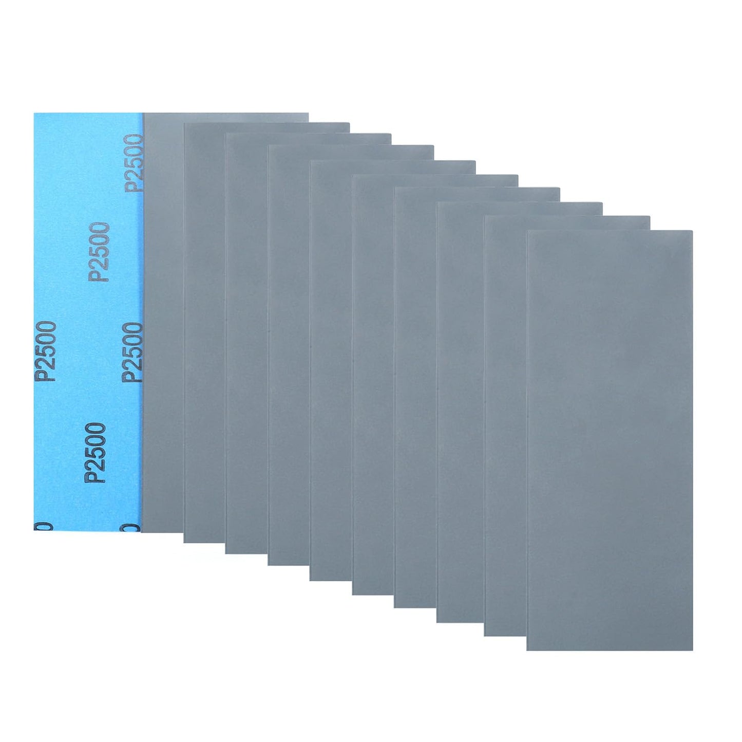 30Pcs 9 x 3.6 Inchs 2500 Grit Wet and Dry Handmade Universal Sanding Sheets, Suitable for Woodworking Furniture/Automobiles/Metal/Lacquer Polishing Sandpaper