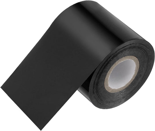 PATIKIL 2"x400Ft Hot Stamping Foil Paper, Heat Transfer Hot Stamping Paper Foil Roll for Leather DIY Logo Decor Craft Gift Package Scrapbook Card, Black