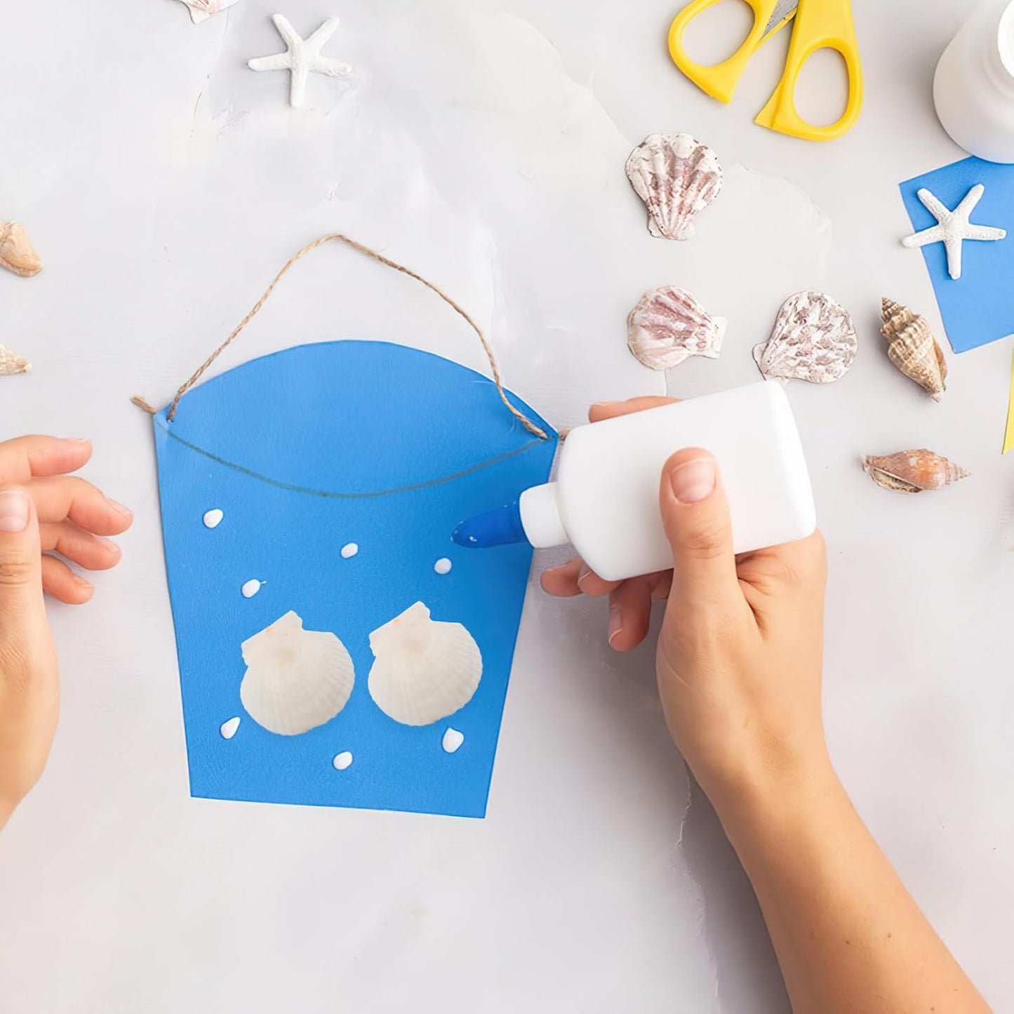 GLEAVI Scallop Shells for Crafts: 21pcs Natural Scallop Shells Bulk 3.14 Inch Sea Shell Decoration for Ocean Themed Parties and Home Decor