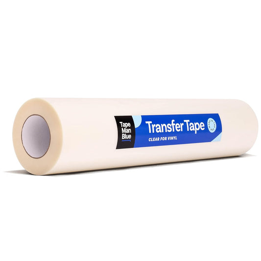 24" x 300' Roll of Clear Transfer Tape for Vinyl, Made in America, Premium-Grade Vinyl Transfer Tape with Medium-High Tack Adhesive for Applying Decals, Letters, and Graphics
