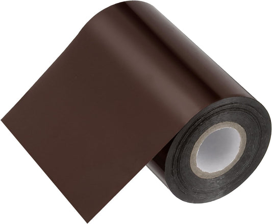 PATIKIL 4"x400Ft Hot Stamping Foil Paper, Heat Transfer Hot Stamping Paper Foil Roll for Leather DIY Logo Decor Craft Gift Package Scrapbook Card, Brown