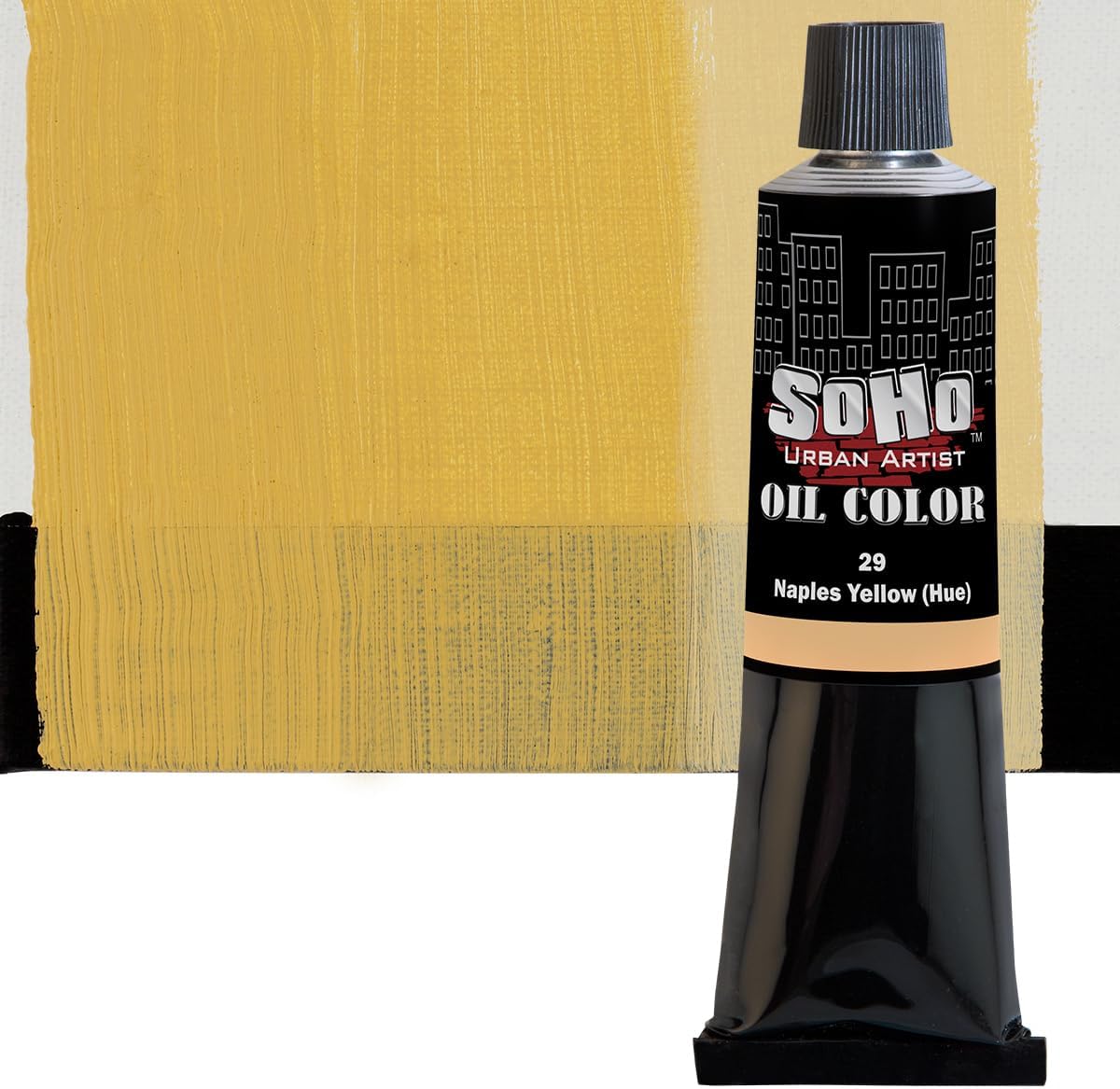Soho Urban Artist Oil Paint - Naples Yellow Hue, 170 ml Tube - Best Valued Oil Colors for Painting, Excellent Pigment Load