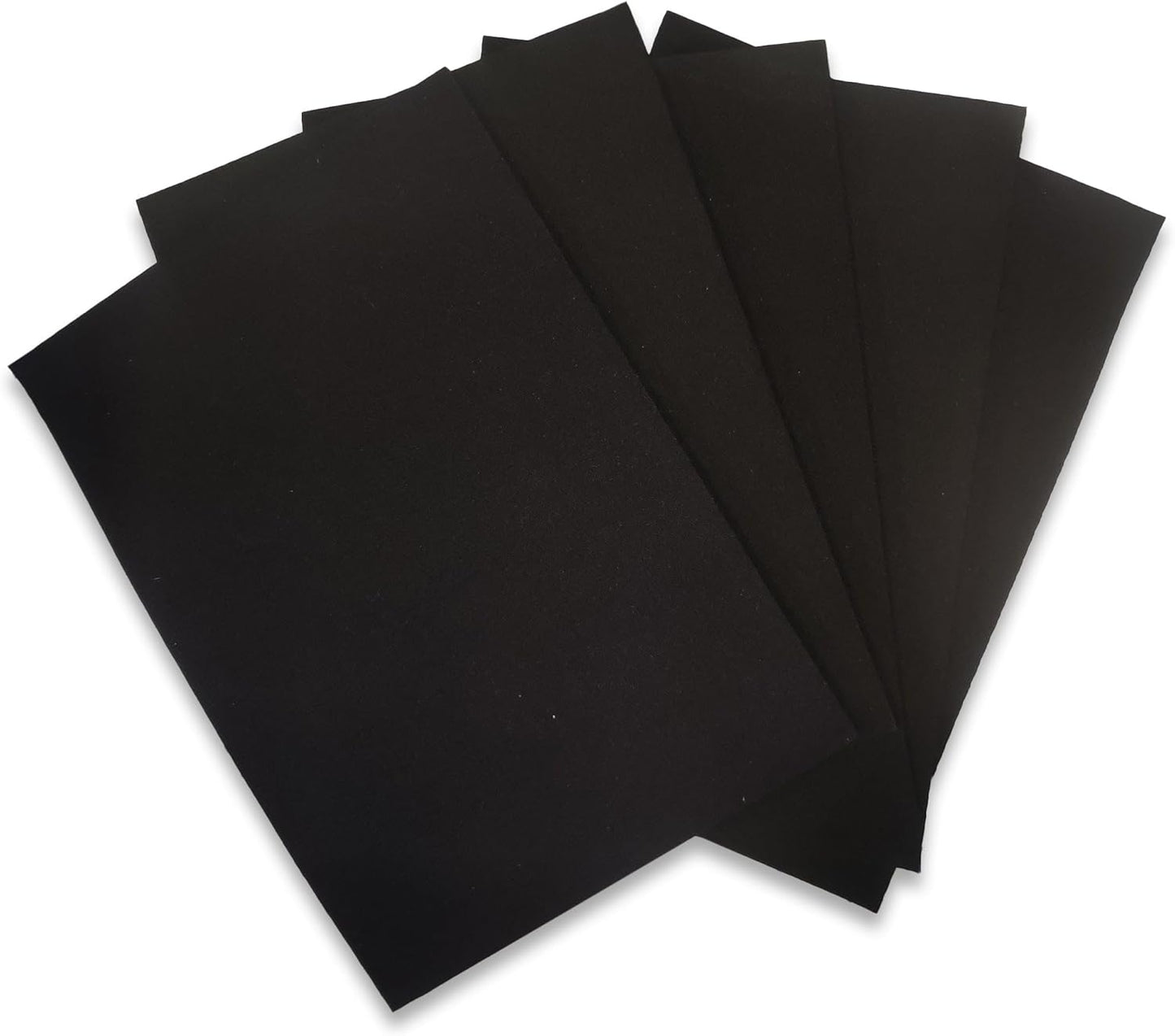 Neoprene Fabric Assortment Sample Patch Sheet Packs for Sewing Material Wetsuit Repair (5 Pack, 3mm Black)